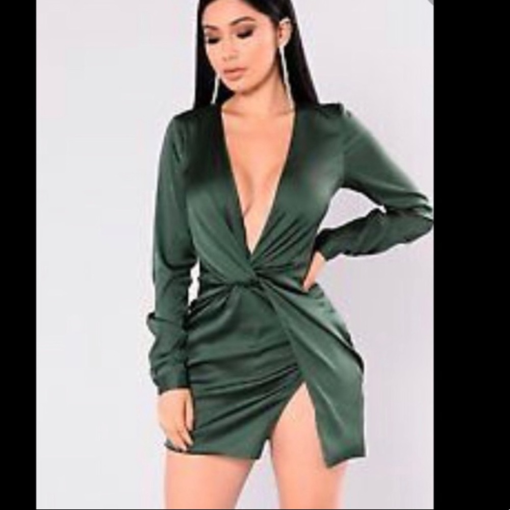 fashion nova low cut mini dress - Picture 1 of 3